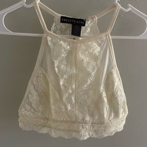 Cream Francesca’s bralet/bra